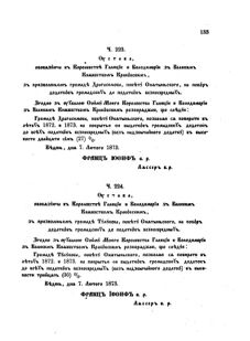 Landes-Gesetz- und Verordnungsblatt für das Königreich Galizien und Lodomerien sammt dem Großherzogthume Krakau 1873bl02 Seite: 133