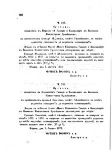 Landes-Gesetz- und Verordnungsblatt für das Königreich Galizien und Lodomerien sammt dem Großherzogthume Krakau 1873bl02 Seite: 136