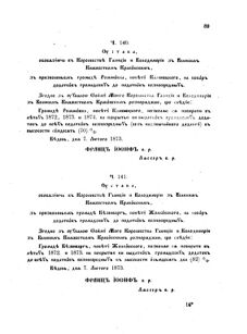 Landes-Gesetz- und Verordnungsblatt für das Königreich Galizien und Lodomerien sammt dem Großherzogthume Krakau 1873bl02 Seite: 89