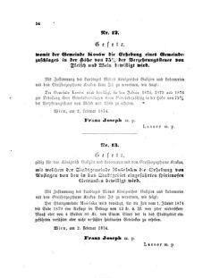 Landes-Gesetz- und Verordnungsblatt für das Königreich Galizien und Lodomerien sammt dem Großherzogthume Krakau 18740301 Seite: 2