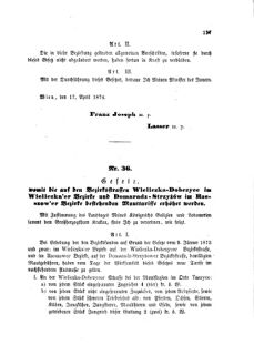 Landes-Gesetz- und Verordnungsblatt für das Königreich Galizien und Lodomerien sammt dem Großherzogthume Krakau 18740515 Seite: 7