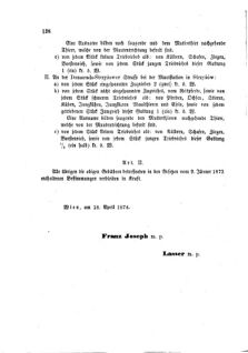 Landes-Gesetz- und Verordnungsblatt für das Königreich Galizien und Lodomerien sammt dem Großherzogthume Krakau 18740515 Seite: 8