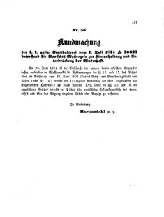 Landes-Gesetz- und Verordnungsblatt für das Königreich Galizien und Lodomerien sammt dem Großherzogthume Krakau 18740731 Seite: 3