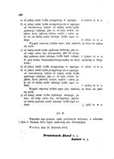 Landes-Gesetz- und Verordnungsblatt für das Königreich Galizien und Lodomerien sammt dem Großherzogthume Krakau 1874bl01 Seite: 128