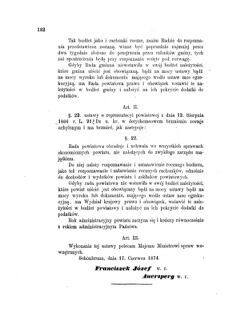 Landes-Gesetz- und Verordnungsblatt für das Königreich Galizien und Lodomerien sammt dem Großherzogthume Krakau 1874bl01 Seite: 182