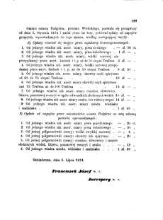 Landes-Gesetz- und Verordnungsblatt für das Königreich Galizien und Lodomerien sammt dem Großherzogthume Krakau 1874bl01 Seite: 199