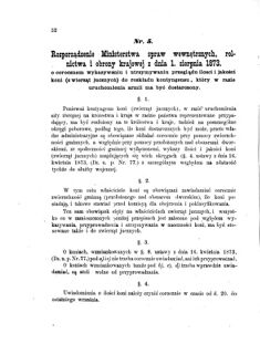 Landes-Gesetz- und Verordnungsblatt für das Königreich Galizien und Lodomerien sammt dem Großherzogthume Krakau 1874bl01 Seite: 32