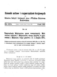 Landes-Gesetz- und Verordnungsblatt für das Königreich Galizien und Lodomerien sammt dem Großherzogthume Krakau 1874bl01 Seite: 9