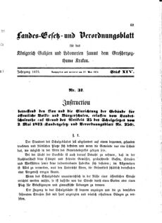 Landes-Gesetz- und Verordnungsblatt für das Königreich Galizien und Lodomerien sammt dem Großherzogthume Krakau 18750530 Seite: 1