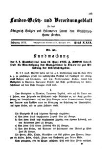 Landes-Gesetz- und Verordnungsblatt für das Königreich Galizien und Lodomerien sammt dem Großherzogthume Krakau 18750915 Seite: 1