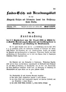 Landes-Gesetz- und Verordnungsblatt für das Königreich Galizien und Lodomerien sammt dem Großherzogthume Krakau 18751005 Seite: 1