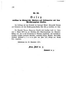 Landes-Gesetz- und Verordnungsblatt für das Königreich Galizien und Lodomerien sammt dem Großherzogthume Krakau 18751031 Seite: 2