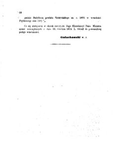 Landes-Gesetz- und Verordnungsblatt für das Königreich Galizien und Lodomerien sammt dem Großherzogthume Krakau 1875bl01 Seite: 10