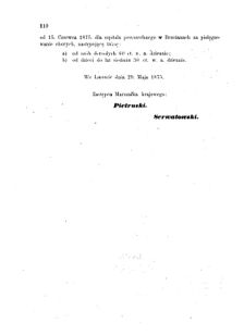 Landes-Gesetz- und Verordnungsblatt für das Königreich Galizien und Lodomerien sammt dem Großherzogthume Krakau 1875bl01 Seite: 110