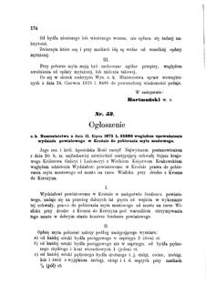 Landes-Gesetz- und Verordnungsblatt für das Königreich Galizien und Lodomerien sammt dem Großherzogthume Krakau 1875bl01 Seite: 174