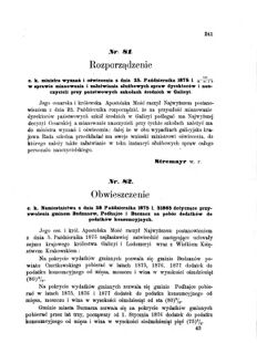 Landes-Gesetz- und Verordnungsblatt für das Königreich Galizien und Lodomerien sammt dem Großherzogthume Krakau 1875bl01 Seite: 243