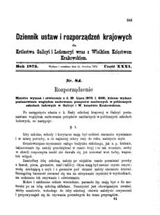 Landes-Gesetz- und Verordnungsblatt für das Königreich Galizien und Lodomerien sammt dem Großherzogthume Krakau 1875bl01 Seite: 245