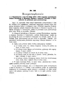 Landes-Gesetz- und Verordnungsblatt für das Königreich Galizien und Lodomerien sammt dem Großherzogthume Krakau 1875bl01 Seite: 33