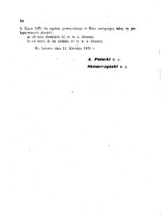 Landes-Gesetz- und Verordnungsblatt für das Königreich Galizien und Lodomerien sammt dem Großherzogthume Krakau 1875bl01 Seite: 68