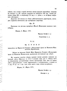 Landes-Gesetz- und Verordnungsblatt für das Königreich Galizien und Lodomerien sammt dem Großherzogthume Krakau 1875bl02 Seite: 67