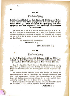 Landes-Gesetz- und Verordnungsblatt für das Königreich Galizien und Lodomerien sammt dem Großherzogthume Krakau 18760315 Seite: 2