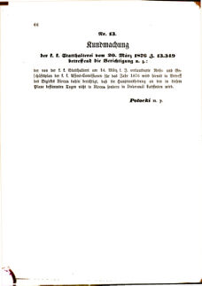 Landes-Gesetz- und Verordnungsblatt für das Königreich Galizien und Lodomerien sammt dem Großherzogthume Krakau 18760325 Seite: 10