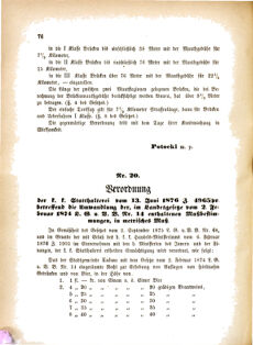 Landes-Gesetz- und Verordnungsblatt für das Königreich Galizien und Lodomerien sammt dem Großherzogthume Krakau 18760630 Seite: 6