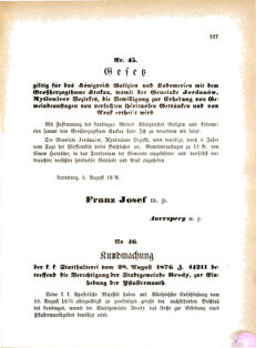 Landes-Gesetz- und Verordnungsblatt für das Königreich Galizien und Lodomerien sammt dem Großherzogthume Krakau 18760915 Seite: 13