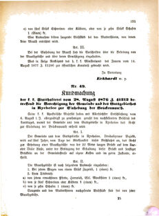 Landes-Gesetz- und Verordnungsblatt für das Königreich Galizien und Lodomerien sammt dem Großherzogthume Krakau 18760915 Seite: 17