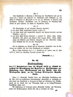 Landes-Gesetz- und Verordnungsblatt für das Königreich Galizien und Lodomerien sammt dem Großherzogthume Krakau 18760915 Seite: 3