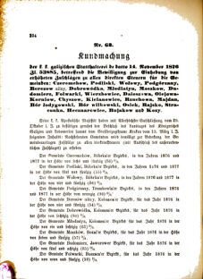 Landes-Gesetz- und Verordnungsblatt für das Königreich Galizien und Lodomerien sammt dem Großherzogthume Krakau 18761220 Seite: 2