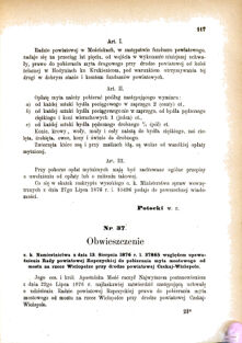 Landes-Gesetz- und Verordnungsblatt für das Königreich Galizien und Lodomerien sammt dem Großherzogthume Krakau 1876bl01 Seite: 117