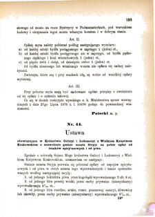 Landes-Gesetz- und Verordnungsblatt für das Königreich Galizien und Lodomerien sammt dem Großherzogthume Krakau 1876bl01 Seite: 125