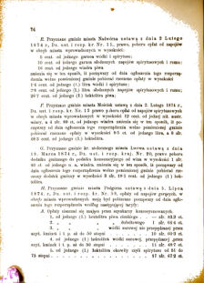 Landes-Gesetz- und Verordnungsblatt für das Königreich Galizien und Lodomerien sammt dem Großherzogthume Krakau 1876bl01 Seite: 74