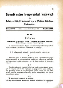 Landes-Gesetz- und Verordnungsblatt für das Königreich Galizien und Lodomerien sammt dem Großherzogthume Krakau 1876bl01 Seite: 93