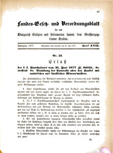 Landes-Gesetz- und Verordnungsblatt für das Königreich Galizien und Lodomerien sammt dem Großherzogthume Krakau 18770721 Seite: 1