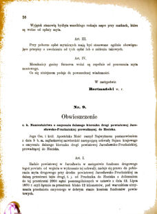 Landes-Gesetz- und Verordnungsblatt für das Königreich Galizien und Lodomerien sammt dem Großherzogthume Krakau 1877bl01 Seite: 10