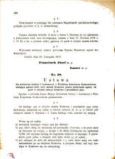 Landes-Gesetz- und Verordnungsblatt für das Königreich Galizien und Lodomerien sammt dem Großherzogthume Krakau 1877bl01 Seite: 128