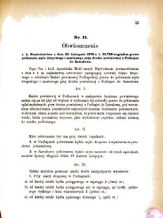 Landes-Gesetz- und Verordnungsblatt für das Königreich Galizien und Lodomerien sammt dem Großherzogthume Krakau 1877bl01 Seite: 13