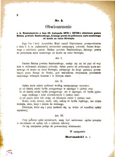 Landes-Gesetz- und Verordnungsblatt für das Königreich Galizien und Lodomerien sammt dem Großherzogthume Krakau 1877bl01 Seite: 6