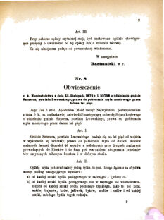 Landes-Gesetz- und Verordnungsblatt für das Königreich Galizien und Lodomerien sammt dem Großherzogthume Krakau 1877bl01 Seite: 9