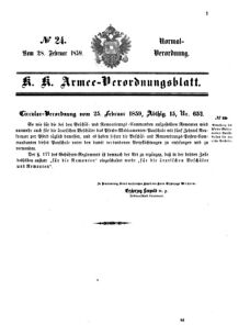 Verordnungsblatt für das Kaiserlich-Königliche Heer 18590228 Seite: 7