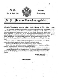 Verordnungsblatt für das Kaiserlich-Königliche Heer