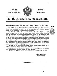 Verordnungsblatt für das Kaiserlich-Königliche Heer 18590420 Seite: 3