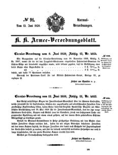 Verordnungsblatt für das Kaiserlich-Königliche Heer 18590613 Seite: 1