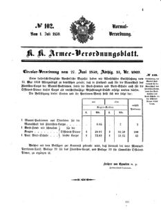 Verordnungsblatt für das Kaiserlich-Königliche Heer 18590701 Seite: 1