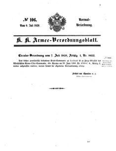 Verordnungsblatt für das Kaiserlich-Königliche Heer 18590709 Seite: 11