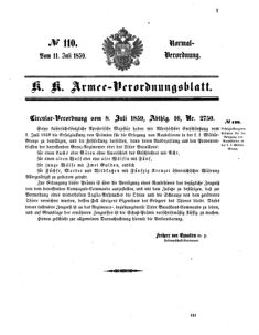 Verordnungsblatt für das Kaiserlich-Königliche Heer 18590711 Seite: 3