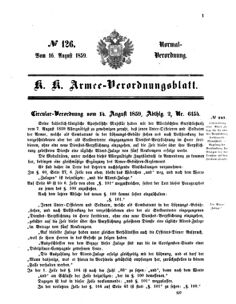 Verordnungsblatt für das Kaiserlich-Königliche Heer