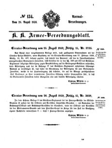 Verordnungsblatt für das Kaiserlich-Königliche Heer